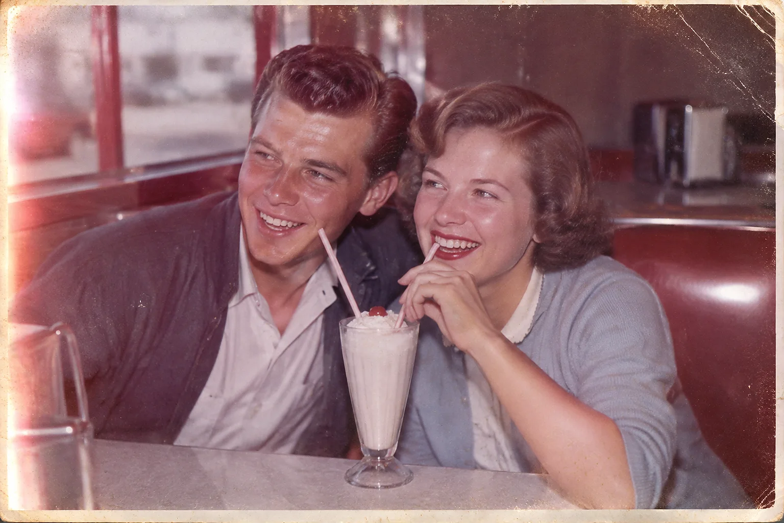 Before — Diner couple, 1952