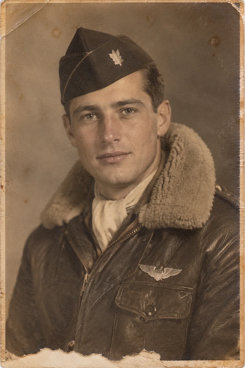 Before — Pilot portrait, 1941