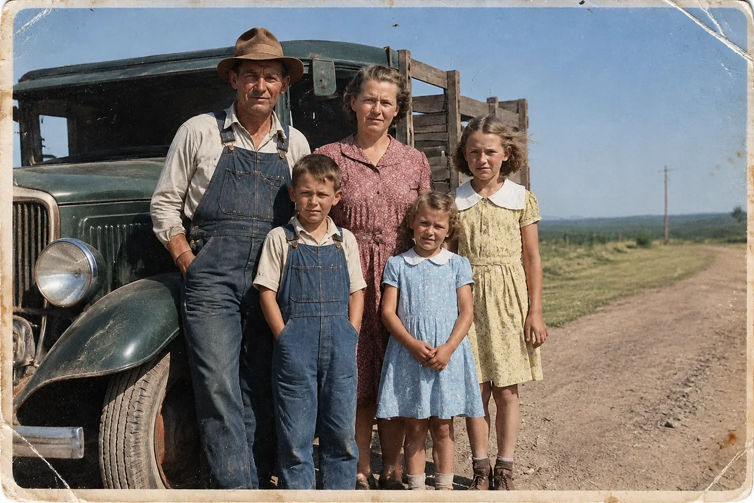 Roadside family, 1934