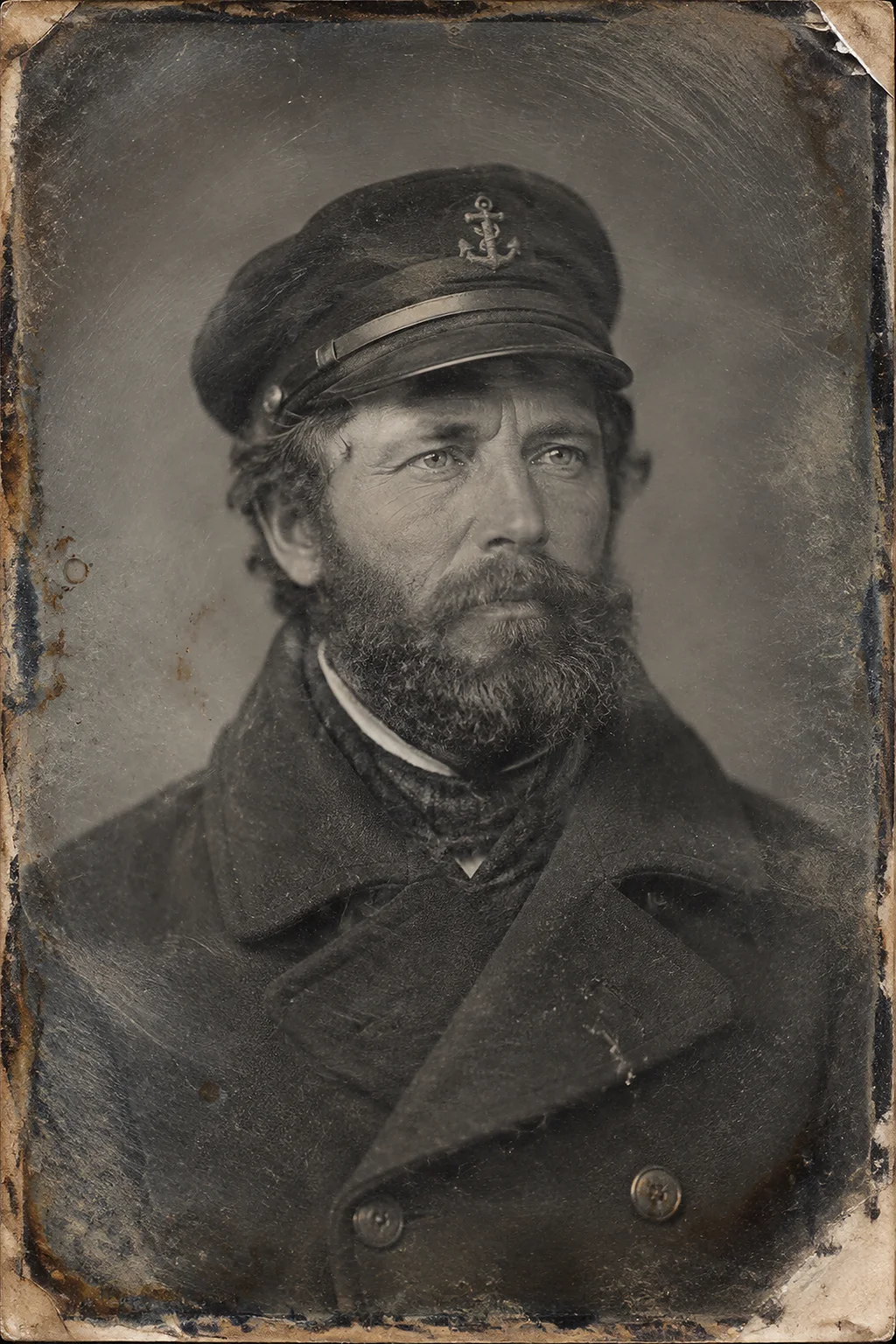 Before — Sea captain, 1850s